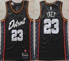 Nike Detroit Pistons #23 Jaden Ivey black basketball jersey-XD