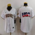 Youth Nike San Diego Padres white MLB baseball jerseys-BD 01