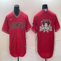 Nike Arizona Diamondback blank red majestic baseball Jersey 01