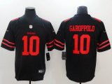 San Francisco 49ers #10 Jimmy Garoppolo nike black Color Rush Limited Jersey