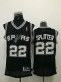 San Antonio Spurs #22 Tiago Splitter black nba jersey