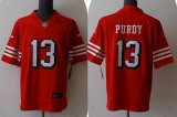 Youth Nike San Francisco 49ers #13 Brock Purdy Red Throwback Color Rush Limited Jersey