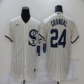 Chicago White Sox #24 Grandal white majestic Baseball Jersey Dream version -BD