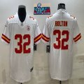 2023 Super Bowl Nike Kansas City Chiefs #32 Nick Bolton white Color Rush Limited Jersey-BD