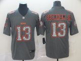 Nike Cleveland Browns #13 Cleveland Browns Odell Beckham Jr gray fashion NFL Color Rush Limited Jerse