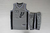 San Antonio Spurs Boris Diaw 33 gray nba suits