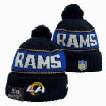 2024 Los Angeles Rams black blue white NFL Sports Cuffed Knit Hats