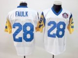 St.Louis Rams 28 Marshall faulk white Hall of Fame Class 2011 Jerseys