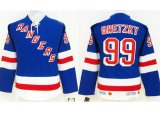 New York Rangers #99 Wayne Gretzky Blue starter NHL Jerseys (C Patch)