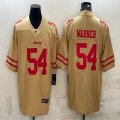 Nike San Francisco 49ers #54 Fred Warner yellow Color Rush Limited Jersey-BD