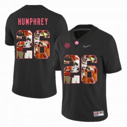 Custom Alabama Crimson Tide #26 Marlon Humphrey black College Color Rush Limited Jerseys