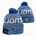 2024 Detroit Lions blue gray white NFL Sports Cuffed Knit Hats