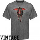 Texas Tech Red Raiders Distressed Big Logo Ring Spun T-Shirt - Gray