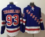 Adidas New York Rangers #93 Mika Zibanejad blue hockey jersey