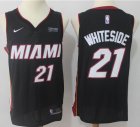 Nike Miami Heat #21 Hassan Whiteside black nba basketball jersey