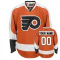 Reebok Philadelphia Flyers Customized Orange Home Man NHL Jersey