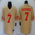 San Francisco 49ers #7 Colin Kaepernick yellow nike Color Rush Limited Jersey Reverse version