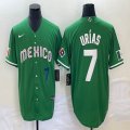 2023 World Cup Mexico #7 Julio Urias green majestic baseball jerseys 05