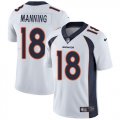 Nike Denver Broncos #18 Peyton Manning white Color Rush Limited Jersey