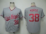 MLB Jerseys Washington Nationals 38 Morse Grey