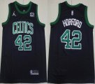 Jordan logo Boston Celtics #42 Al Horford black nba basketball jerseys