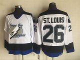 Tampa Bay Lightning 26# Martin St.Louis white Hockey jerseys