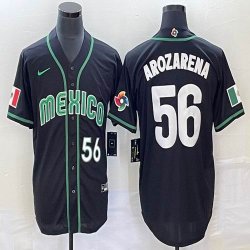 2023 World Cup Mexico #56 Randy Arozarena black majestic baseball jerseys 20