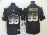 Nike Rams #99 Aaron Donald Black Color Rush Limited Jersey Fireworks version