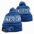 2024 Detroit Lions blue white NFL Sports Cuffed Knit Hats