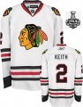 2013 NHL Stanley Cup DUNCAN KEITH 2# White Chicago Blackhawks jersey