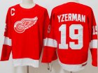 Detroit Red Wings #19 Steve Yzerman red throwback hockey jersey