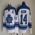 Toronto Maple Leafs #14 Dave Keon white CCM NHL hockey Jersey A patch