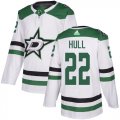 Custom Adidas Dallas Stars #22 Brett Hull white NHL Hockey Jerseys