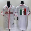 2023 World Cup Mexico blank white majestic baseball jerseys 25