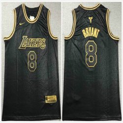 Nike Los Angeless Lakers 8 Kobe Bryant black fashion basketballJerseys-TY