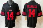 San Francisco 49ers 14# Ricky Pearsall Nike black Vapor F.U.S.E. Limited Jersey