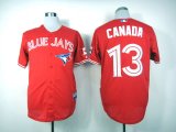 mlb toronto blue jays #13 canada red jerseys