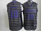 Los Angeles Lakers NASH 10# gray stripe Jerseys