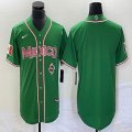 2023 World Cup Mexico blank green majestic baseball jerseys 41