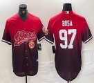 San Francisco 49ers #97 Nick Bosa red baseball jerseys-BD 02