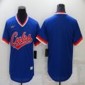 Nike Chicago Cubs blank blue majestic Baseball Jersey-BD