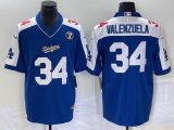 Nike Los Angeles Dodgers #34 Fernando Valenzuela blue white majestic baseball Jerseys Joint name -BD