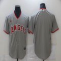 Nike Los Angeles Angels blank gray majestic baseball jersey-BD