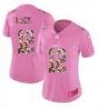 Women Nike Indianapolis Colts 12 Luck Pink Camouflage font love pink 2017 Vapor Untouchable player jerseys