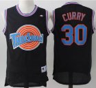 Stephen Curry #30 Tune Squad black Basketball Jersey