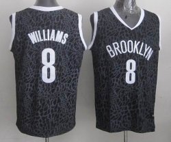 Brooklyn Nets #8 Deron colors Williams black Decorative pattern NBA Jerseys