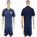 2016-2017 Schalke 04 blue soccer training suit