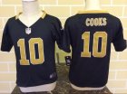 Nike New Orleans Saints Brandin Cooks #10 black Children NFL Jersey