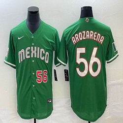 2023 World Cup Mexico #56 Randy Arozarena green majestic baseball jerseys 18