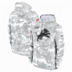 Detroit Lions Nike Arctic Camo 2024 Salute to Service Club Fleece Pullover Hoodie